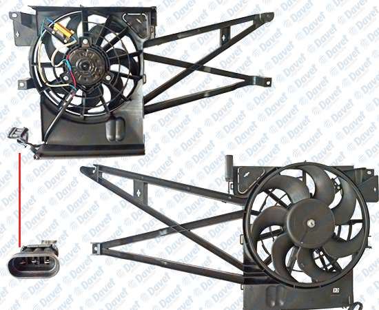SWAPP 86432 Fan Motoru Davlumbazli Klimali Komple Vectra B 95-03 1.6 Tekli Fan